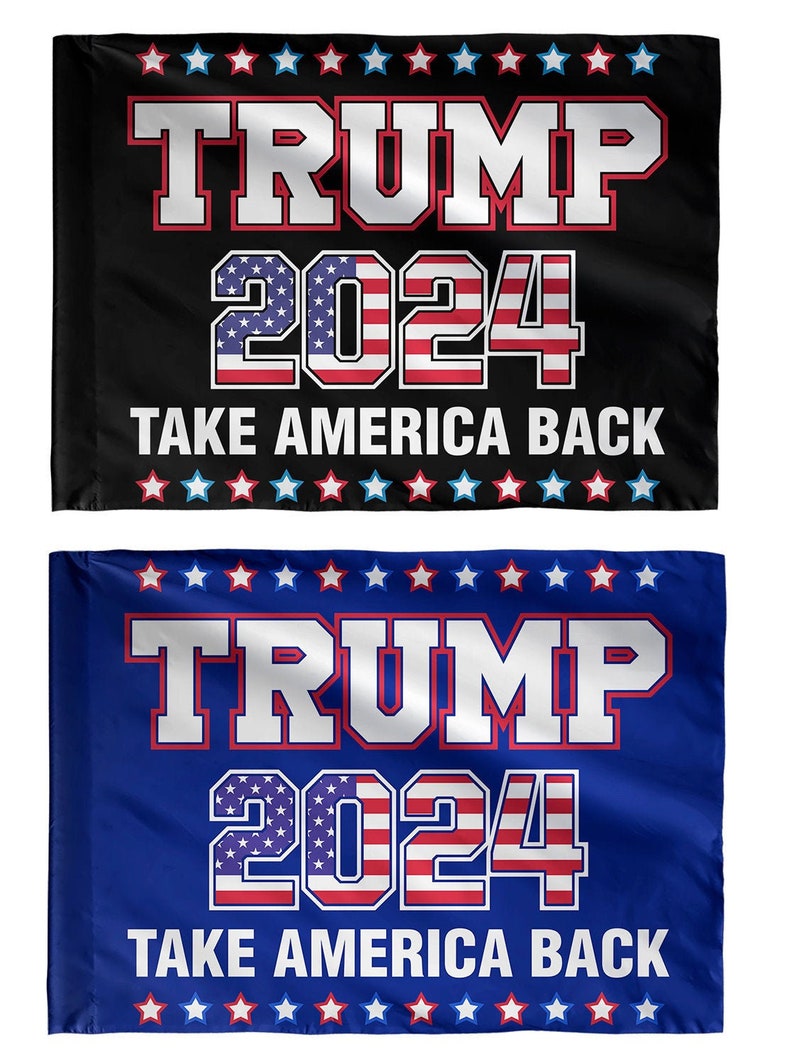 Trump 2024 Take America Back House Flag Patriotic Outdoor image 2